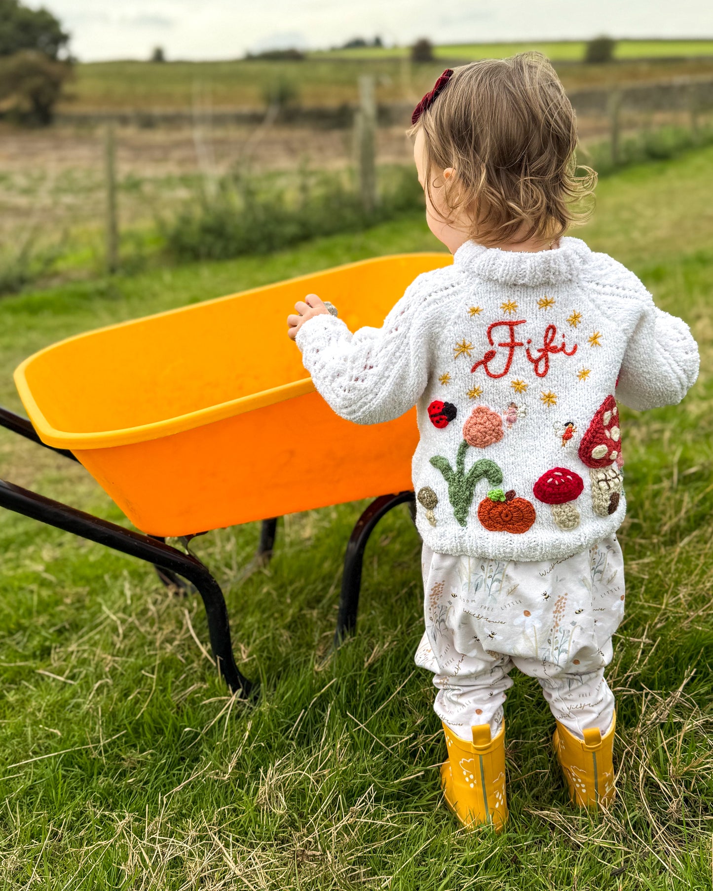 ‘Enchanted Garden’ fairy cardigan | Hand-knitted | 1-5