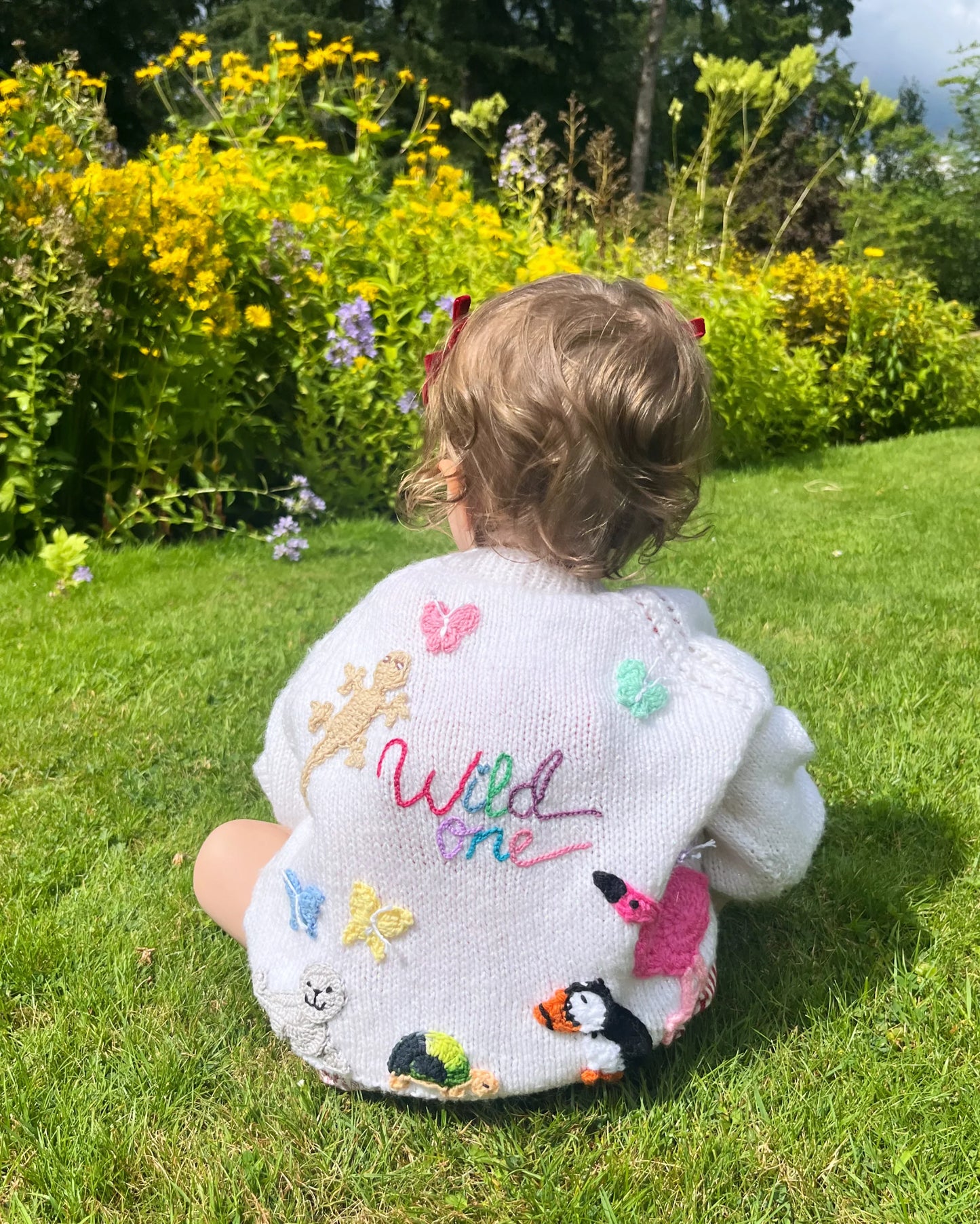 Personalisable 'Wild One' cardigan | Hand-knitted | 1-5