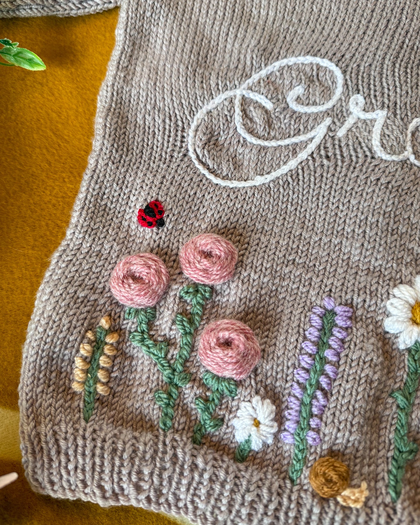 Flower garden cardigan 🌺 | Hand-knitted | 0-5