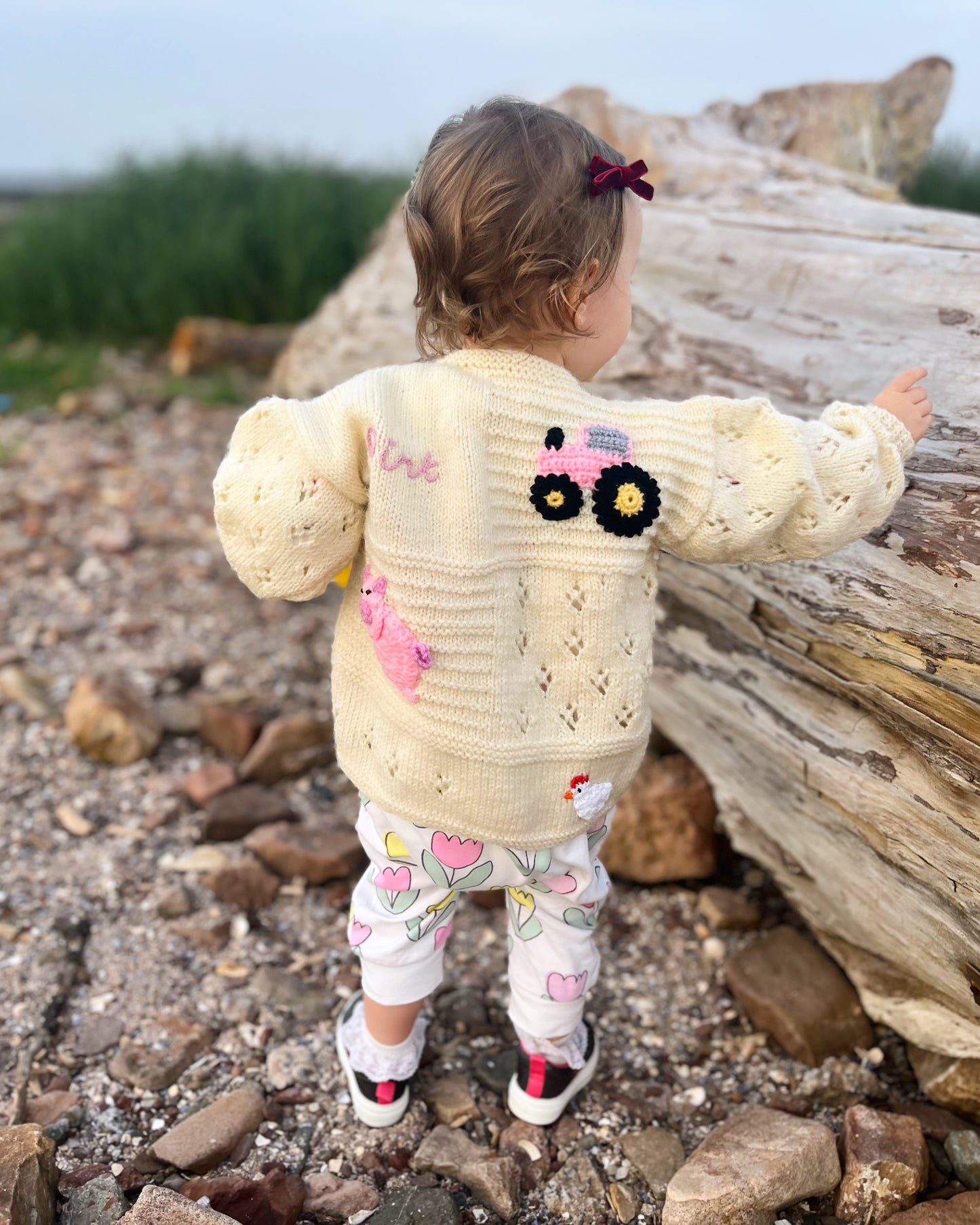 'On the Farm' cardigan | Hand-knitted | 1-5
