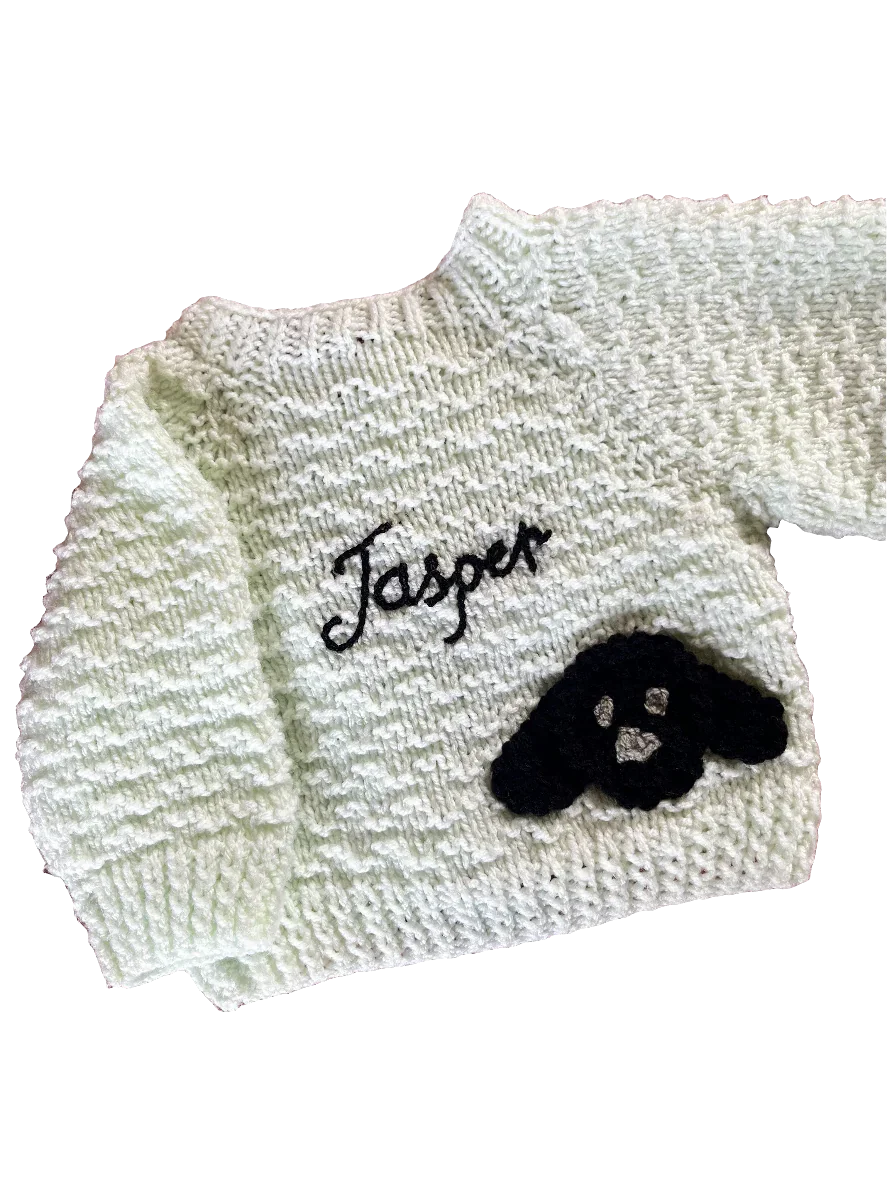 Personalised name cardigan 🧵| Hand-knitted | 0-5