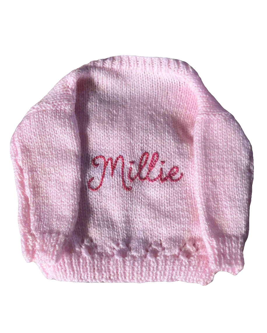 Personalised name cardigan 🧵| Hand-knitted | 0-5