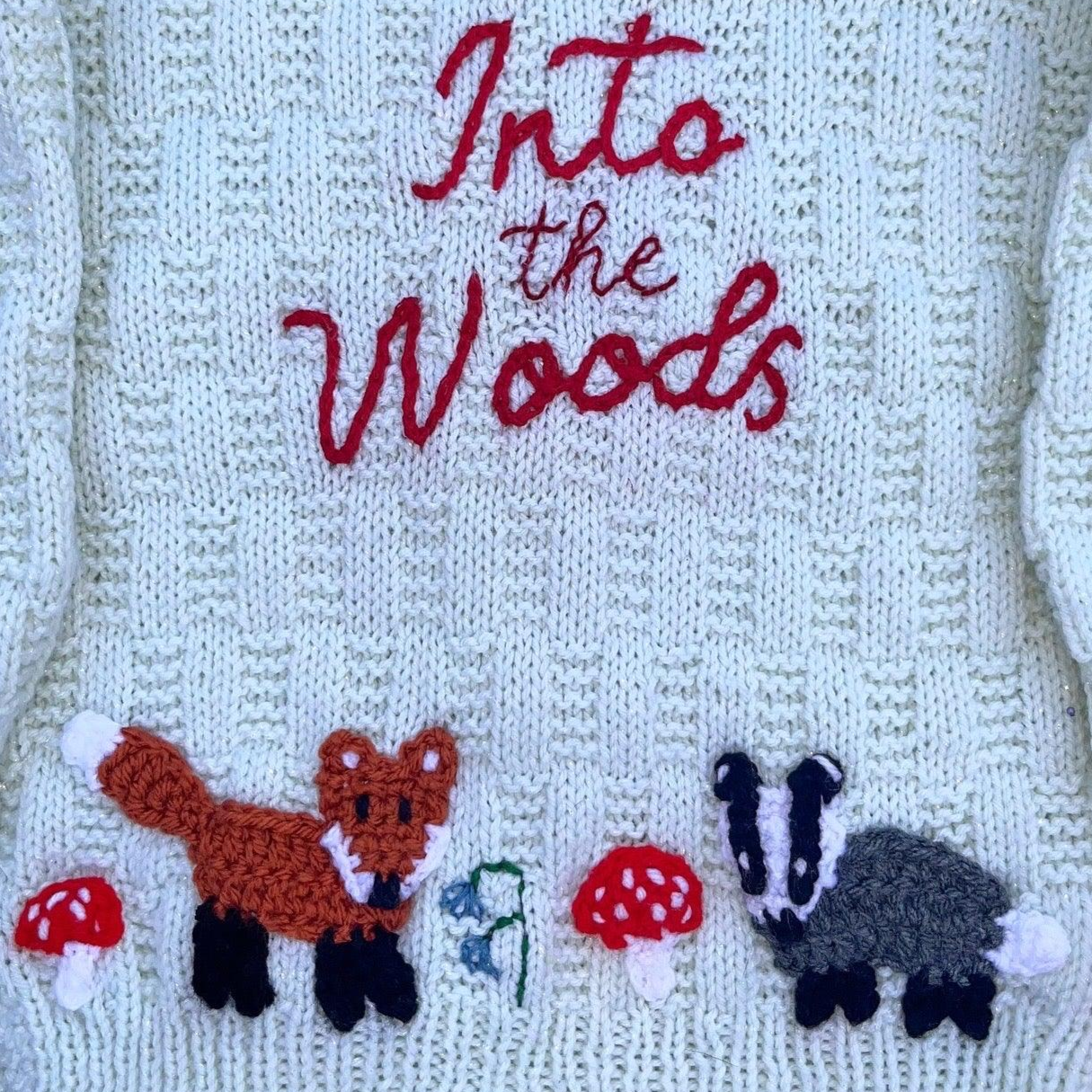 Personalisable 'Into the Woods' cardigan π²| Hand-knitted | 1-5
