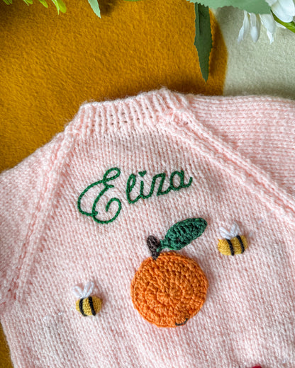 Pre-made | Clementine cardigan | 0-3m