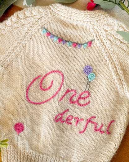 Birthday cardigan🎈 | Hand-knitted | 1-5