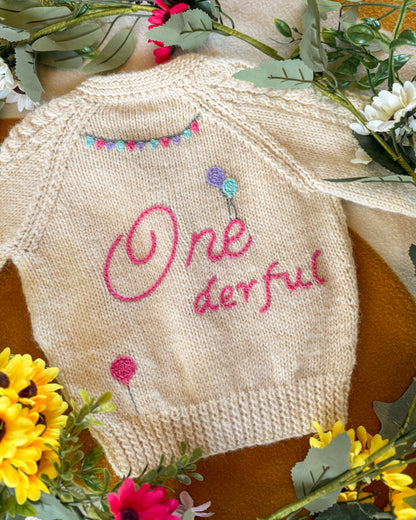 Birthday cardigan🎈 | Hand-knitted | 1-5
