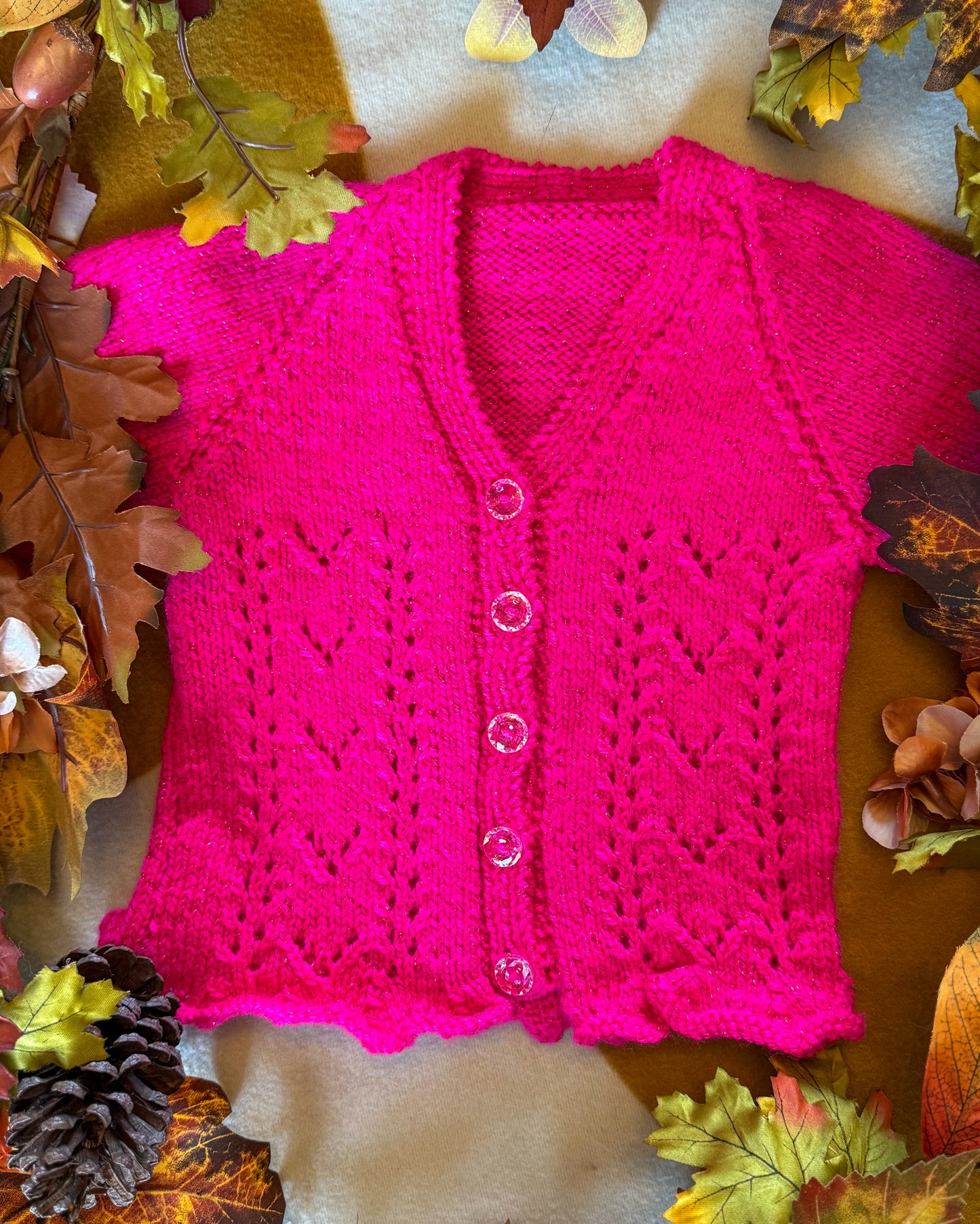 Pre-made 'Festive fun' cardigan | 12-18m