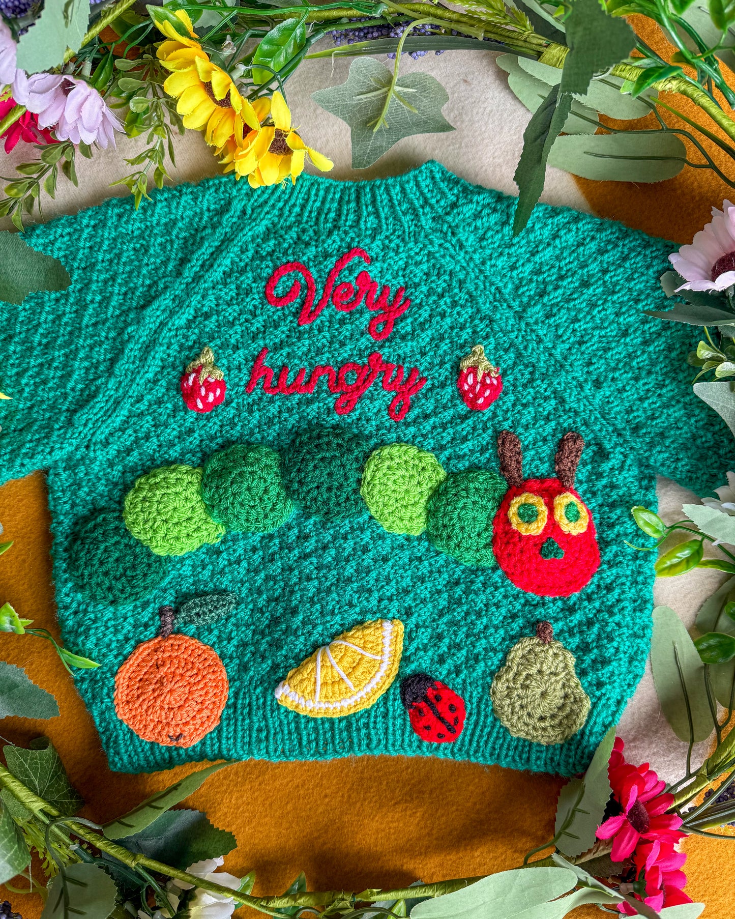Caterpillar cardigan 🐛| Hand-knitted | 1-5