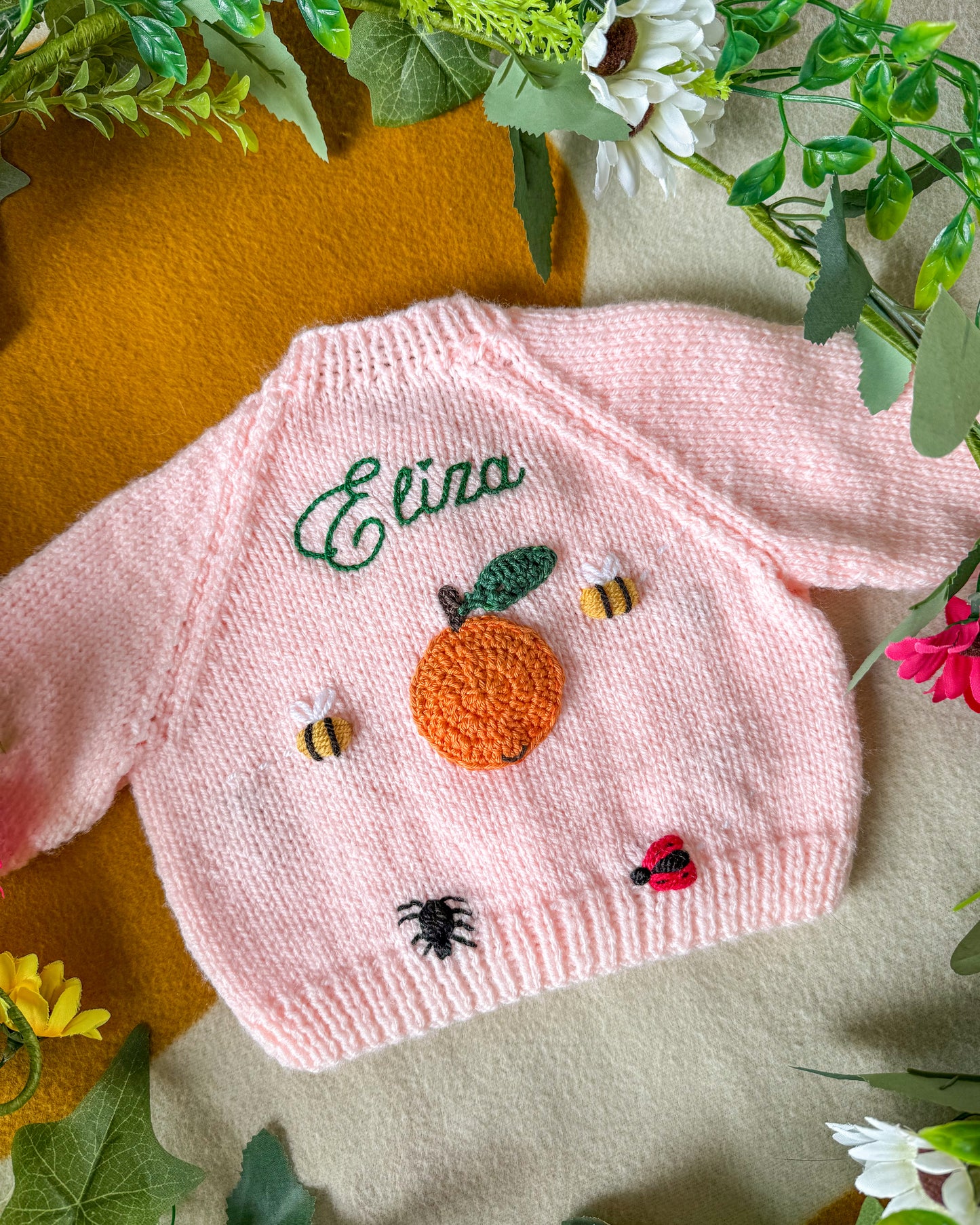 Pre-made | Clementine cardigan | 0-3m