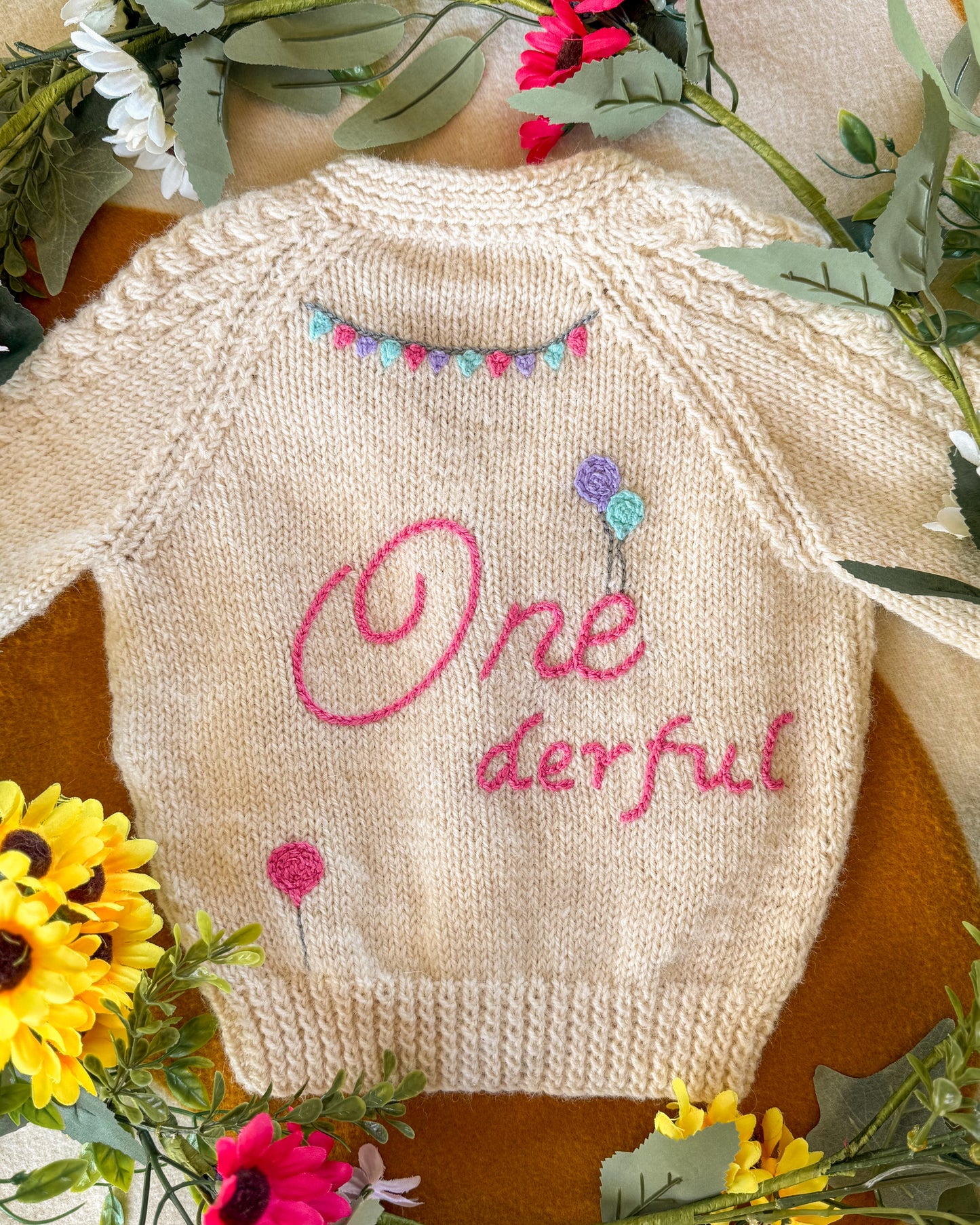 Birthday cardigan🎈 | Hand-knitted | 1-5