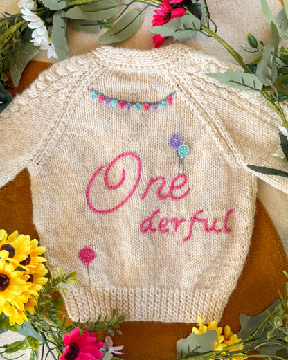 Birthday cardigan🎈 | Hand-knitted | 1-5