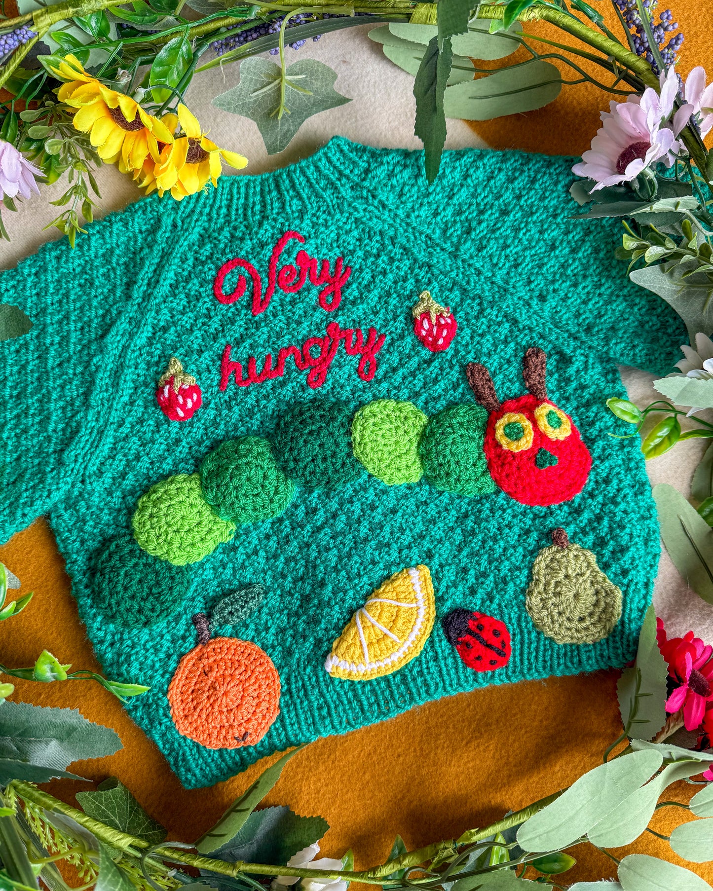 Caterpillar cardigan 🐛| Hand-knitted | 1-5