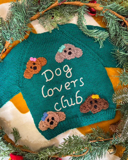 'Dog Lovers Club' cardigan | 1-5