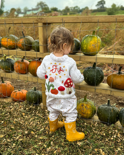 ‘Enchanted Garden’ fairy cardigan | Hand-knitted | 1-5