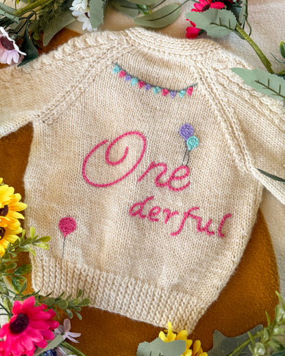Birthday cardigan🎈 | Hand-knitted | 1-5
