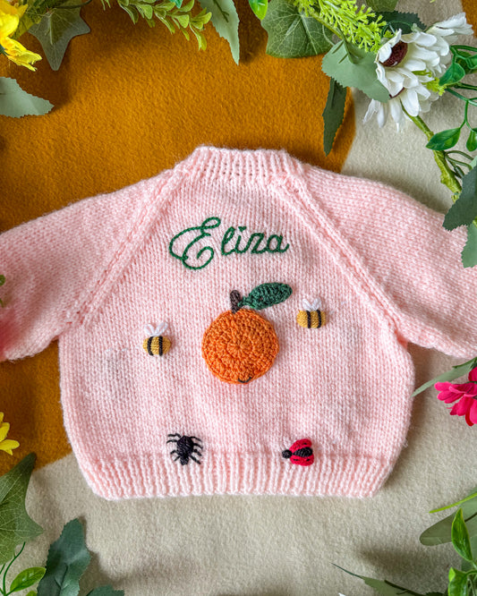Pre-made | Clementine cardigan | 0-3m
