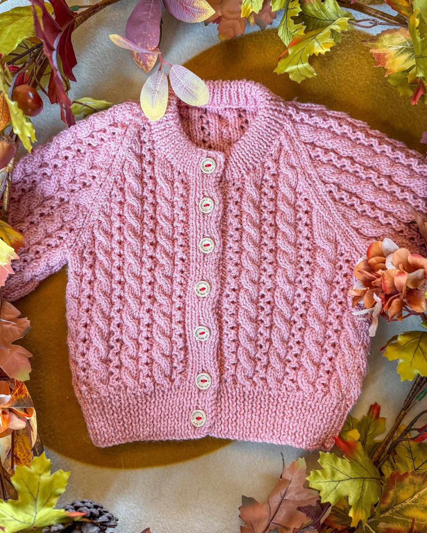 Pre-made 'Winter woodland' cardigan | 18-24m