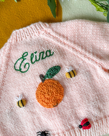 Pre-made | Clementine cardigan | 0-3m