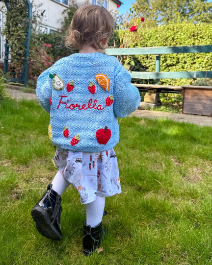 Fruit salad cardigan🍋🍓 | Hand-knitted | 1-5