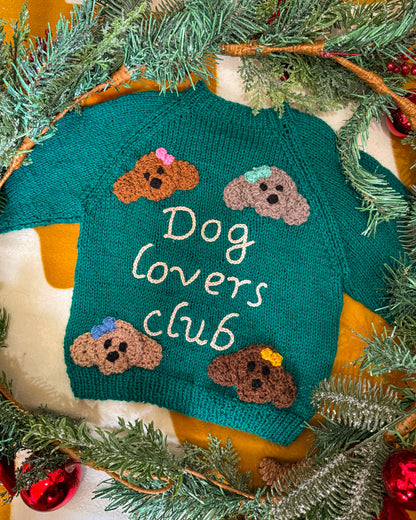 'Dog Lovers Club' cardigan | 1-5
