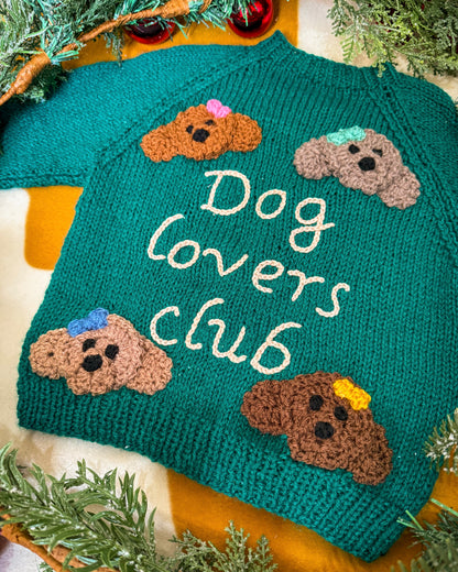'Dog Lovers Club' cardigan | 1-5