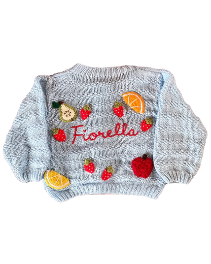 Personalised name cardigan 🧵| Hand-knitted | 0-5