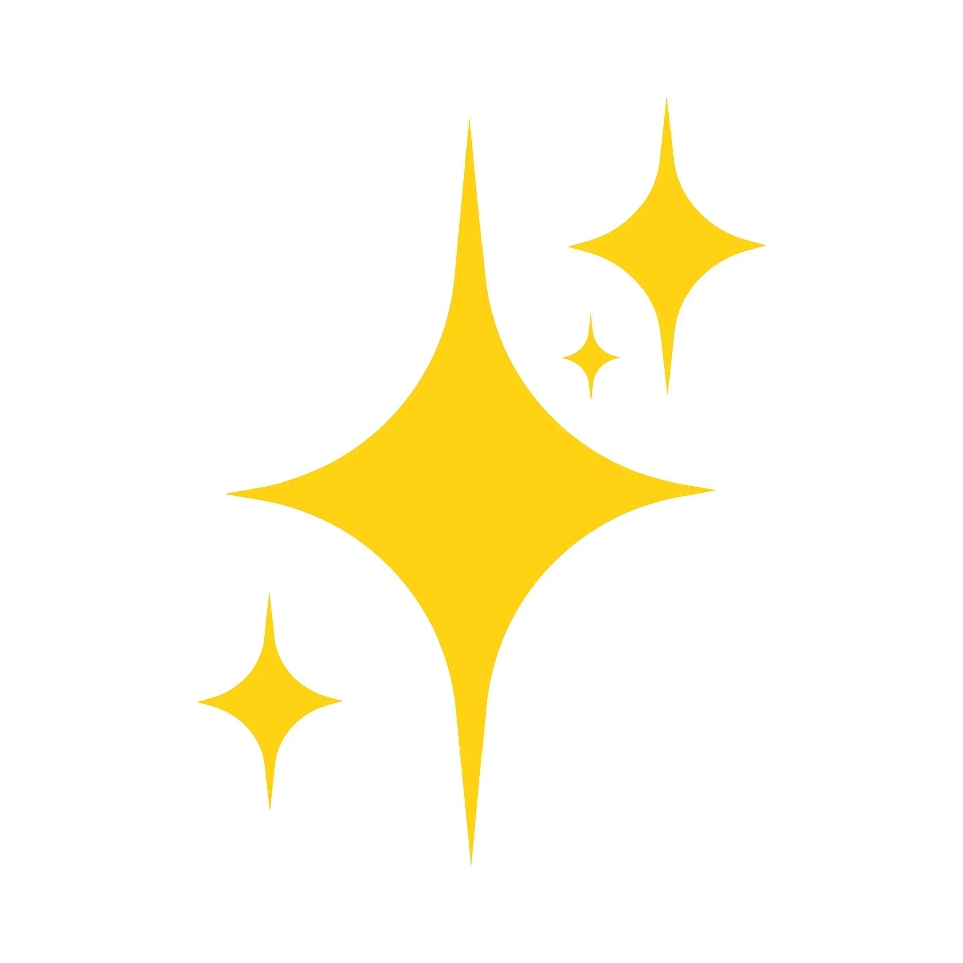 Purchase a brand new knit for customisation knitwear UK icon with three yellow sparkling stars on white background