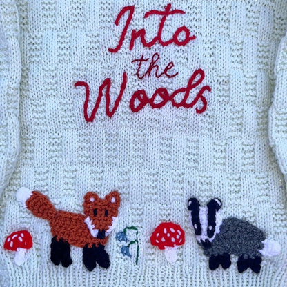 Personalisable 'Into the Woods' cardigan 🌲| Hand-knitted | 1-5